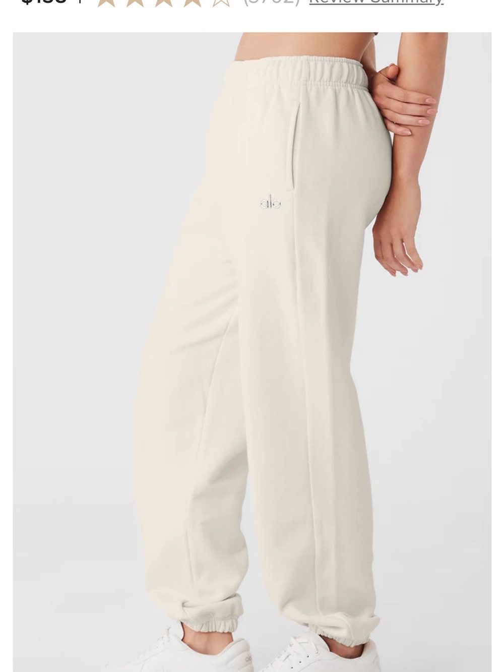 Alo Accolade sweatpant in Bone